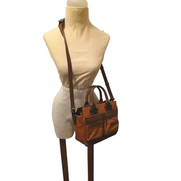 Rag & Bone Handbag Leather Brown Boxy Square Shoulder Strap Dustbag Modern $950 - Picture 2 of 16
